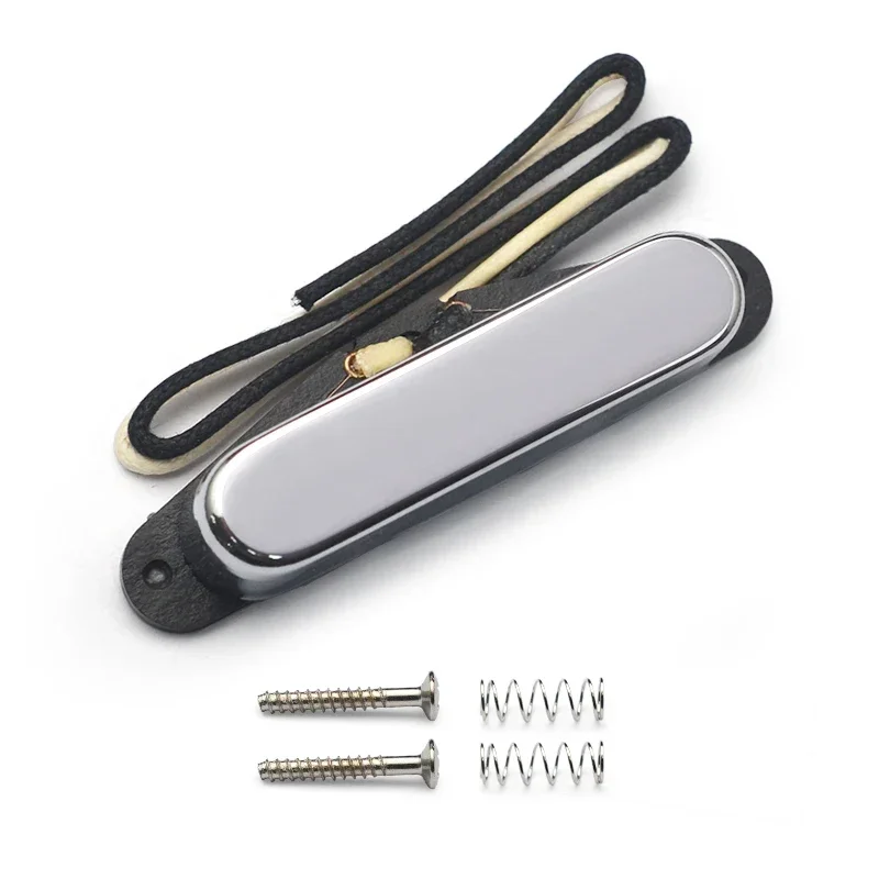 TL مختومة واحدة الأساسية الرقبة لاقط ألنيكو 5 لوحة الألياف المغناطيسية بكرة قضيب الكروم الذهب الأسود