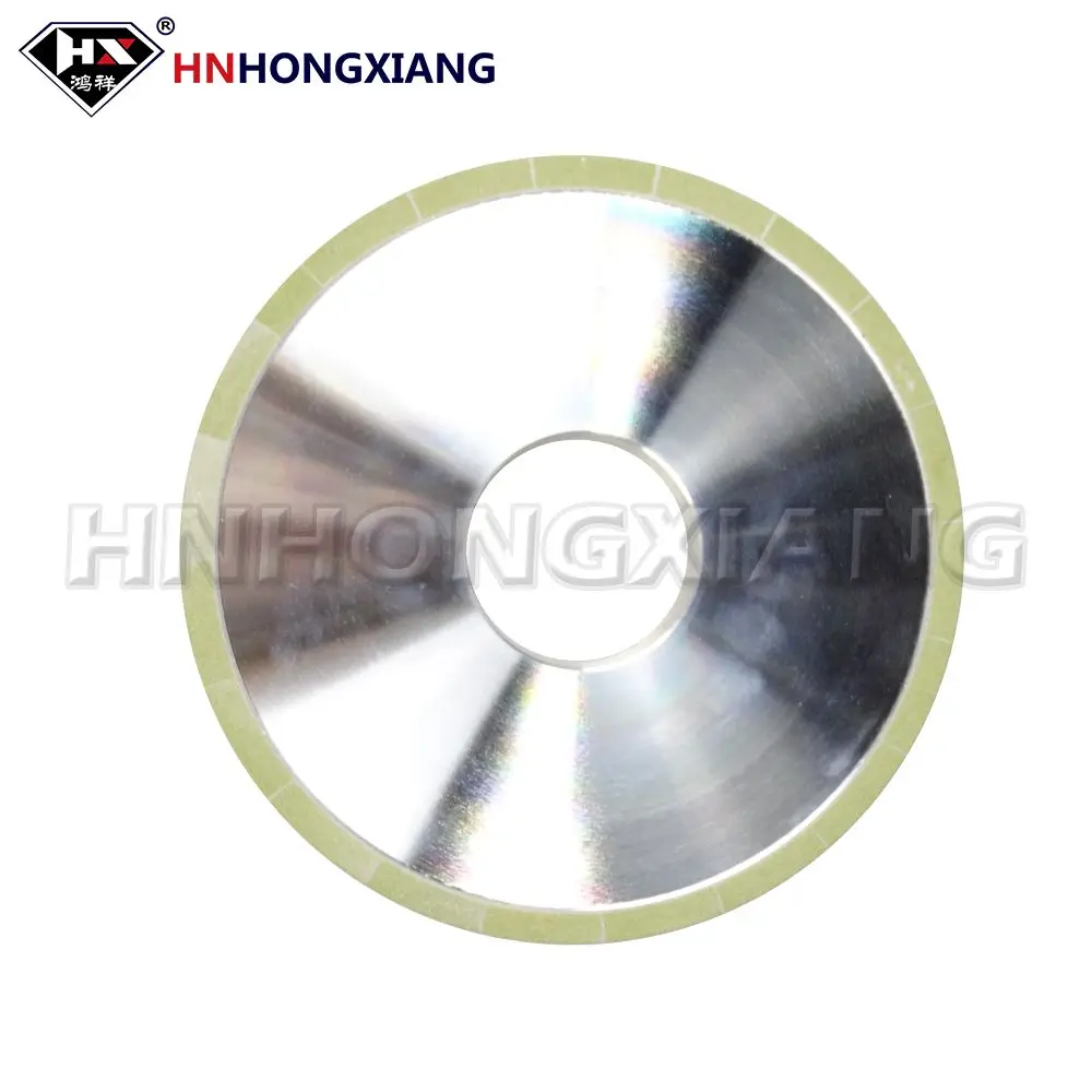 100mm Flat Shaped Vitrified Bond Diamond Grinding Wheel For Polycrystalline Diamond Compact PDC Cutter