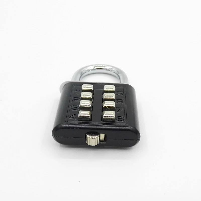 8-stelliger Passwortcode, wasserdichtes Zahlen-Vorhängeschloss für den Außenbereich, Zinklegierung, Koffer für Gepäck, Reisen, Smart Lock, Anti-Dieb mit Schlüssel – Detail 11