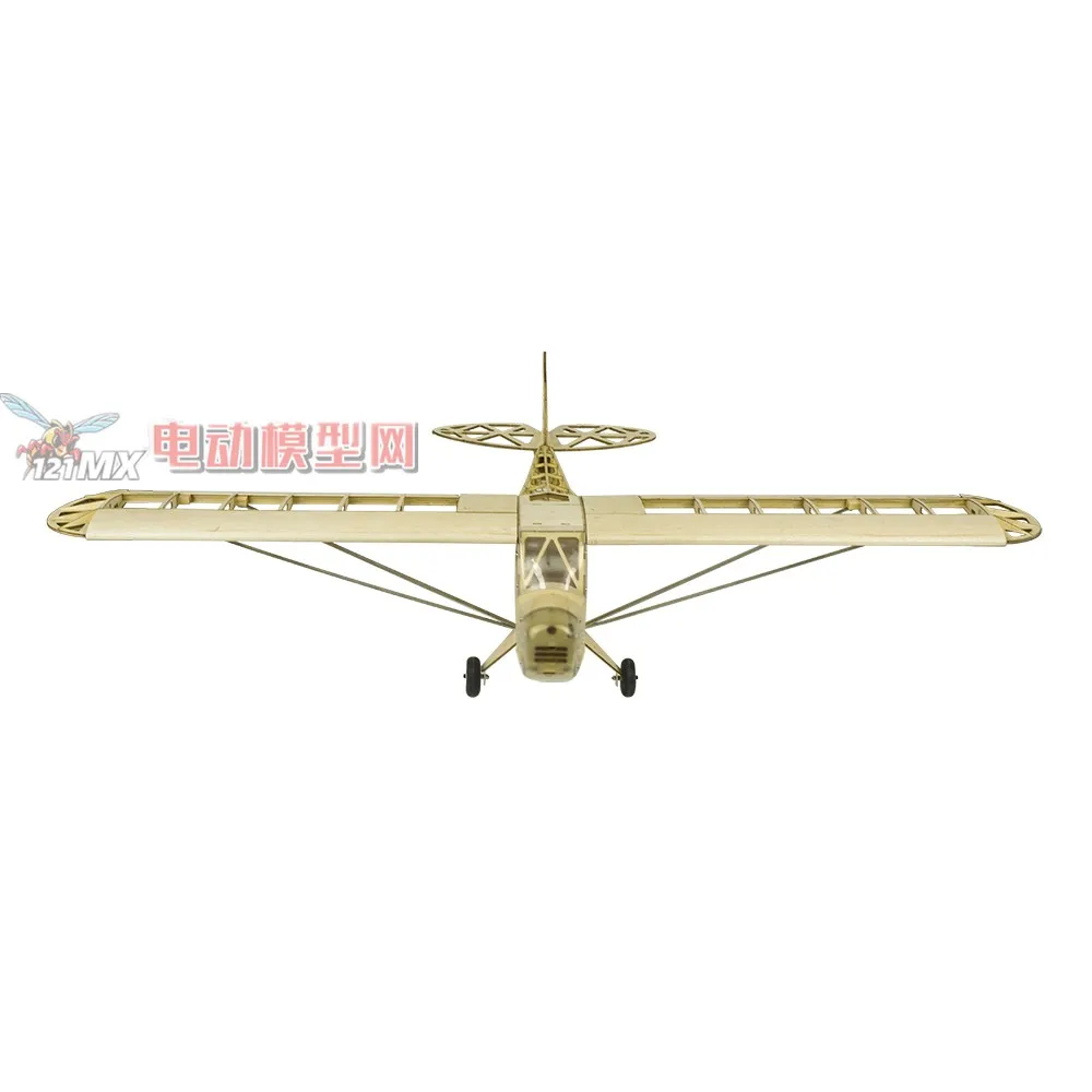 XAERO Upgraded 1200MM J-3 Cub Balsa RC Plane Kit Electric Powered Scale Aircraft with Fabric Covering DIY Assembly