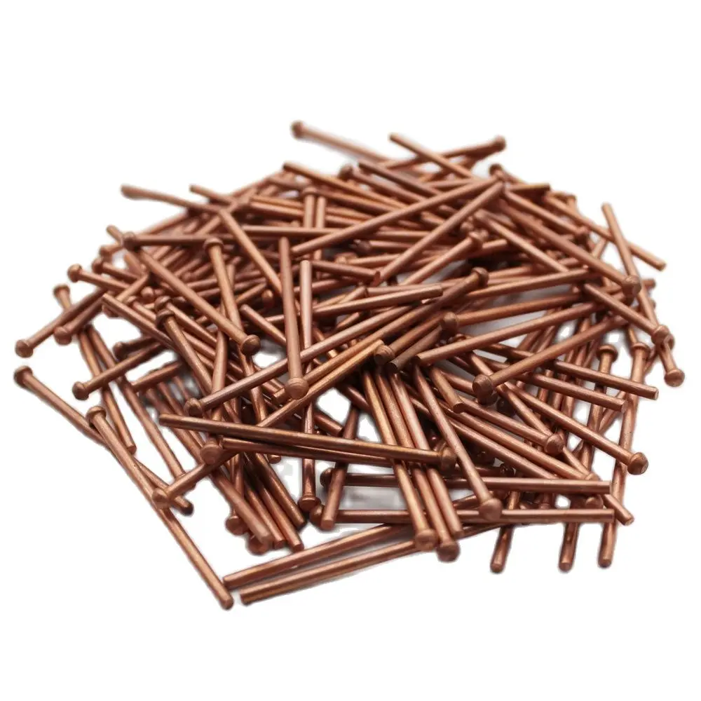 500pcs 2.5x50mm Copper Stud Welding Nails Draw Pins Spot Welding Repair Pins For Stud Welder Car Body Repair Tool