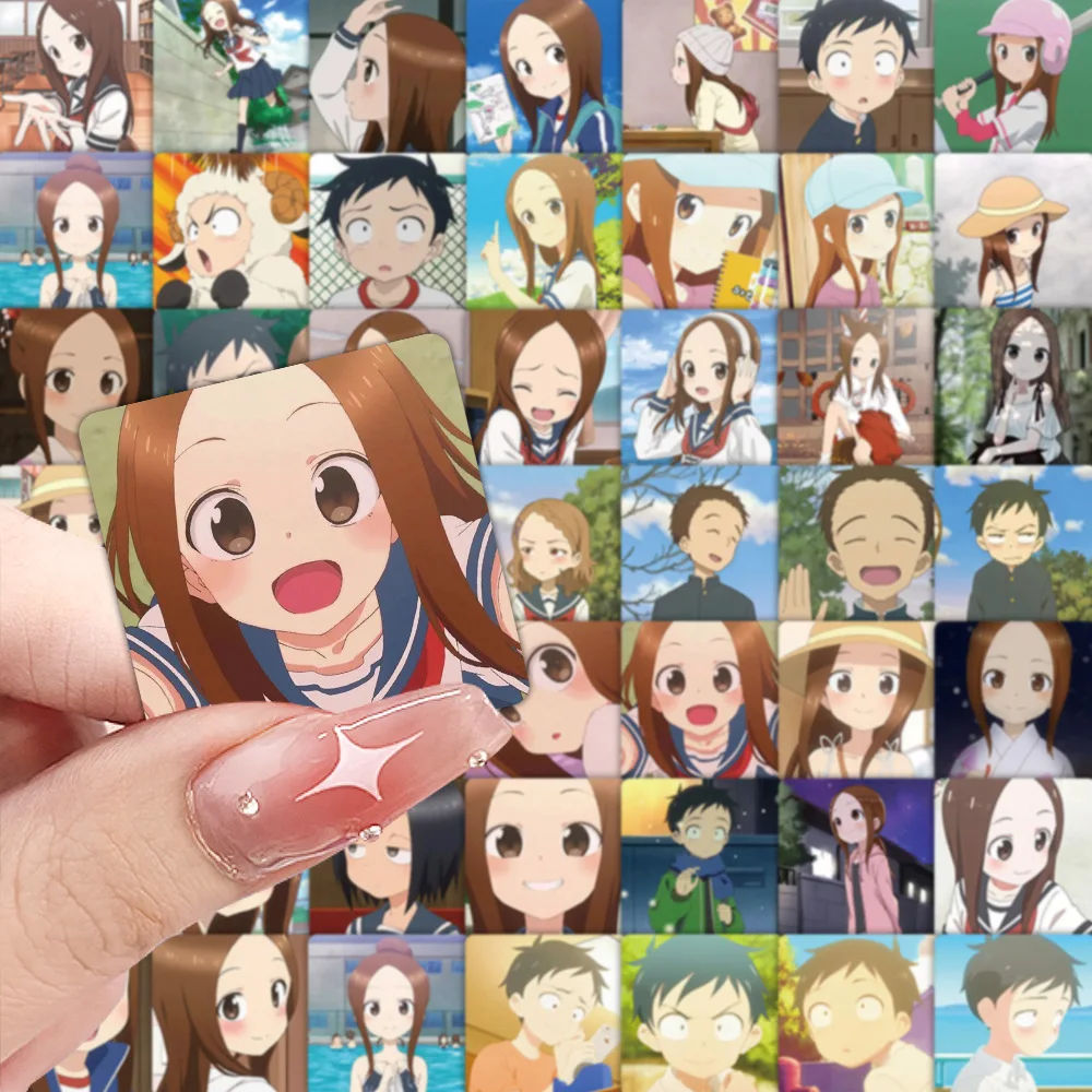 59 PCS Teasing Master Takagi san Adesivos Takagi Nishikata Chii ‌ ‌   Graffiti decalques engraçado anime diy portátil guitarra brinquedos dos desenhos animados