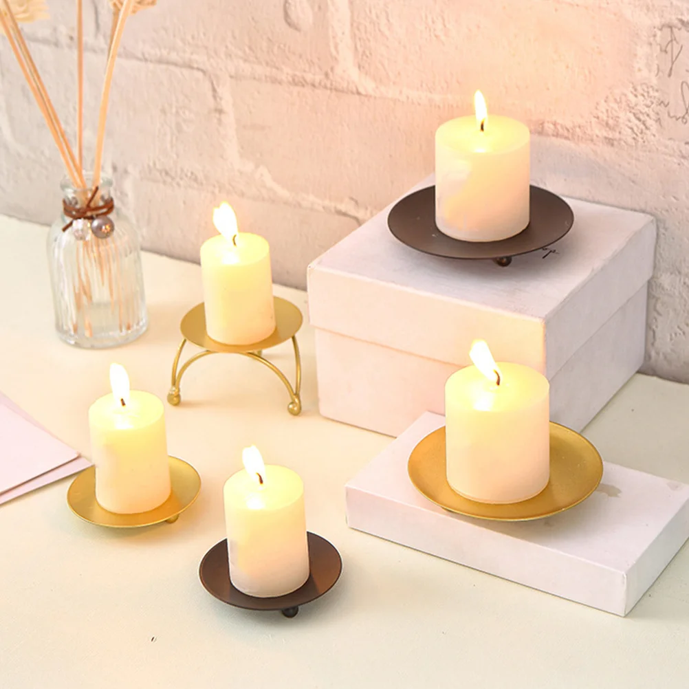 2Pcs Iron Holders Contemporary Geometric Wedding Candlestick Holder Home Decoration Wedding Candlestick