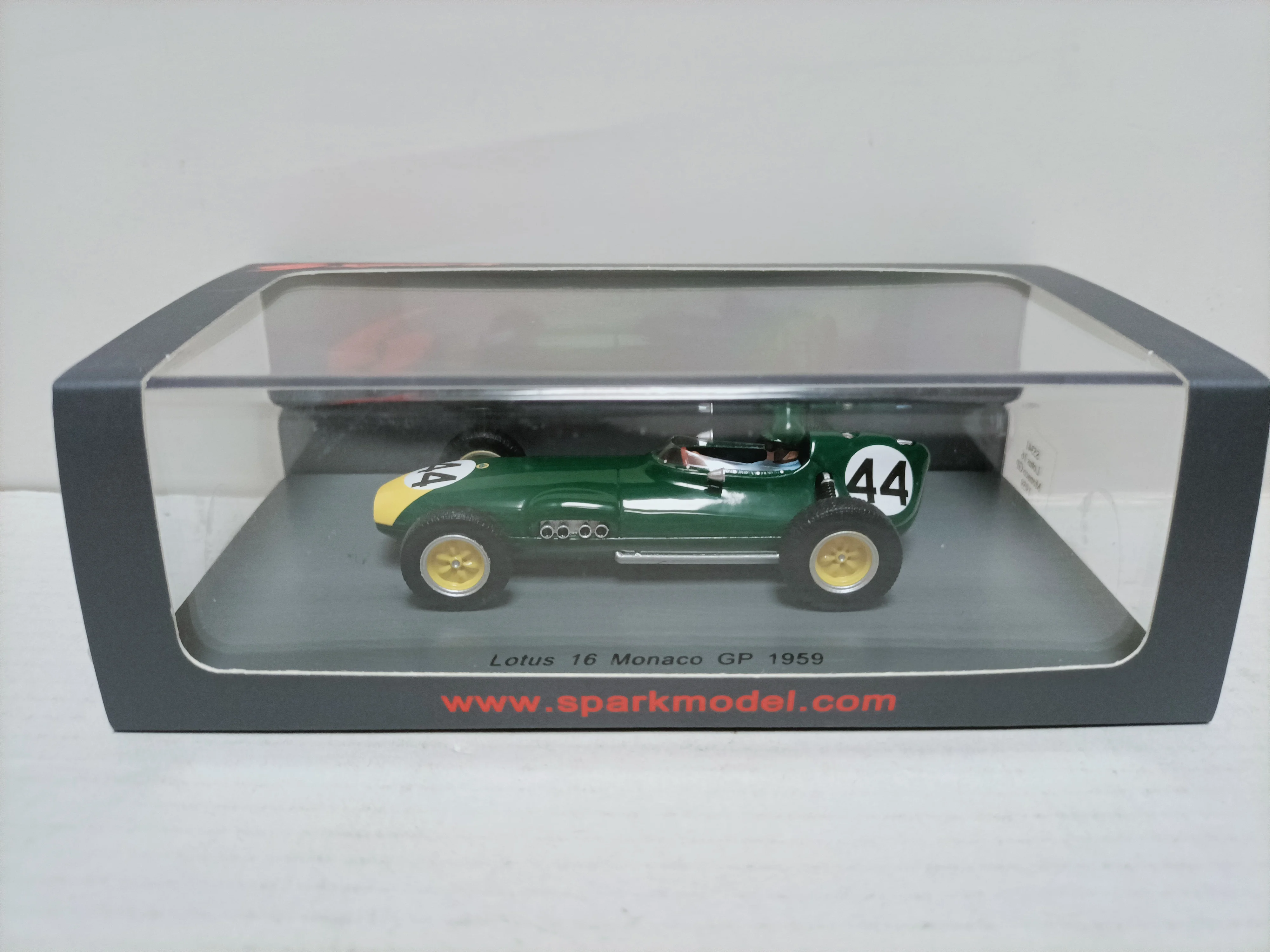 Spark 1 43 Lotus Monaco F1 Grand Prix - Modelo de Coche del Gran Premio de Mónaco Lotus 16 de 1959