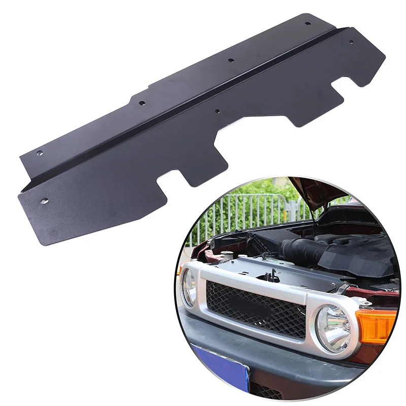 For Toyota FJ Road Cruiser 2007-2021 cabin lock dust plate Engine cover lock protection plate Aluminum alloy Black (change type)