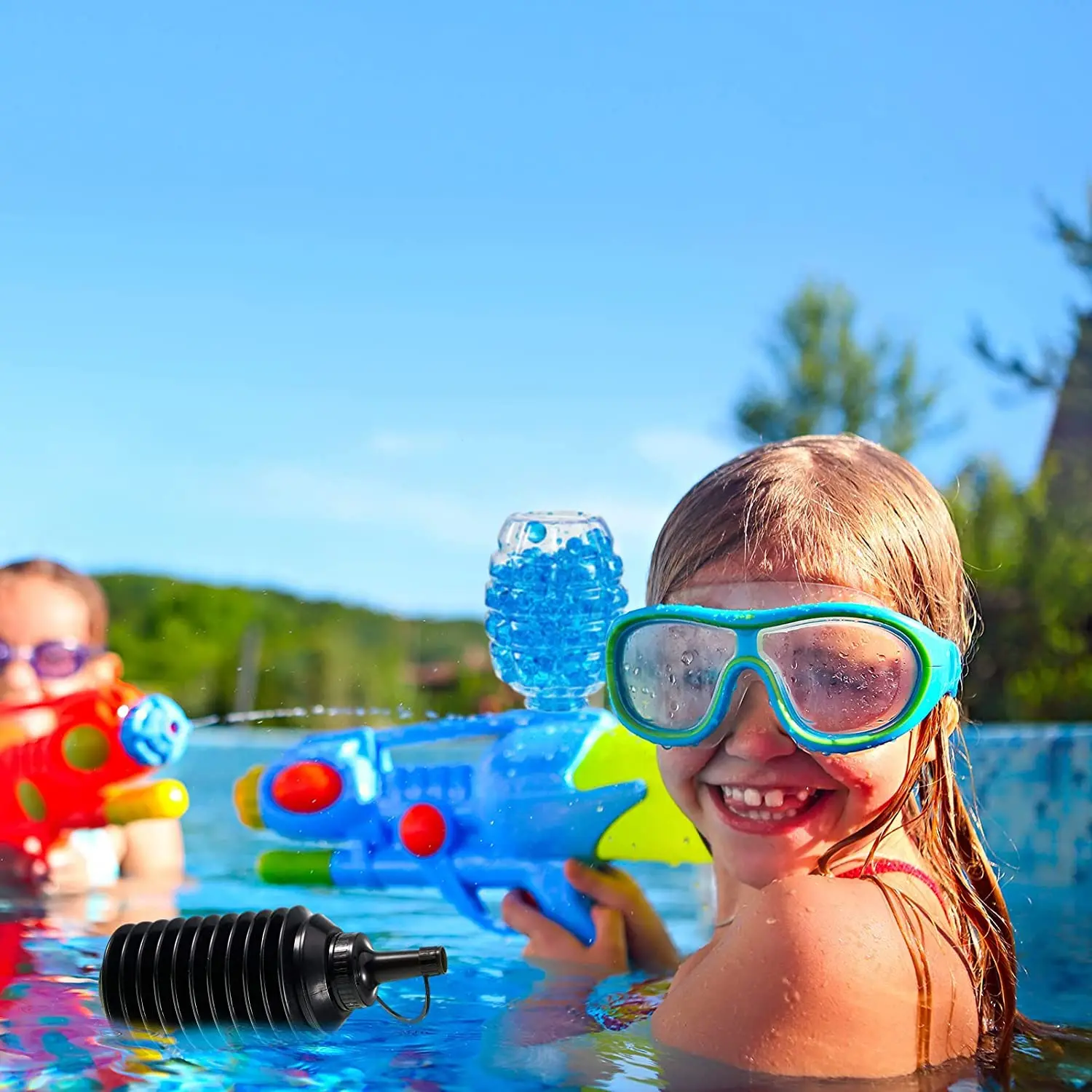 Draagbare waterballen kralen subpakket accessoires voor gelpistool, gelbal opslagfles, waterbal kraal navulling, munitie lader