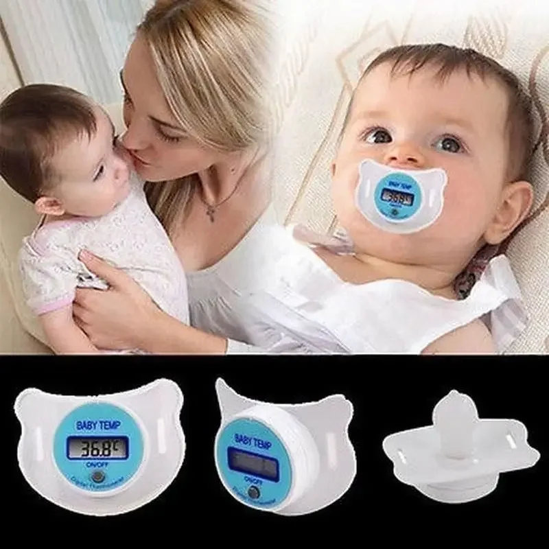 Fashion Digital LCD Infant Baby Newborn Pacifier Temperature Nipple Thermometer