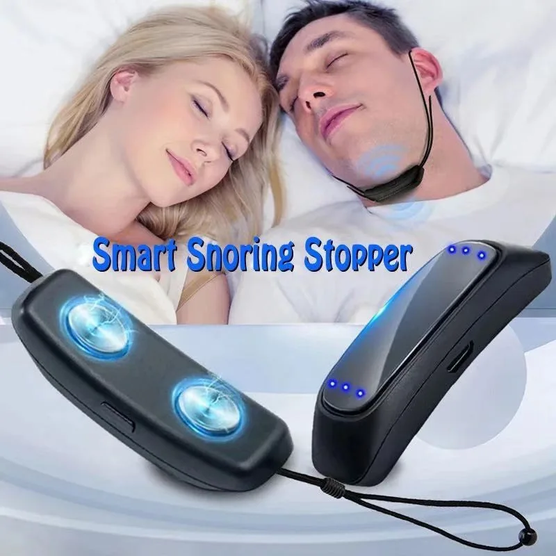 Smart Anti Snoring Device EMS Pulse Stop Snore Portable Comfortable Sleep Well Stop Snore Health Care Sleep Apnea Aid USB