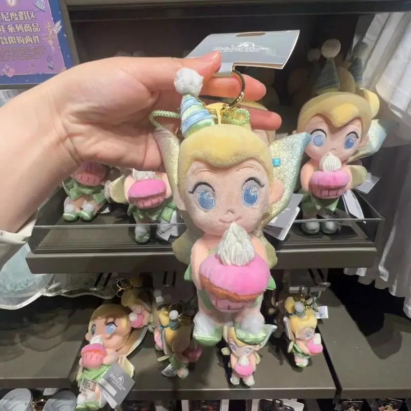 Disney 9Th Anniversary Tinker Bell Plush Stuffed Toy Keychain Girl Backpack Pendant Decoration Doll Lovers Girl A Precious Gift