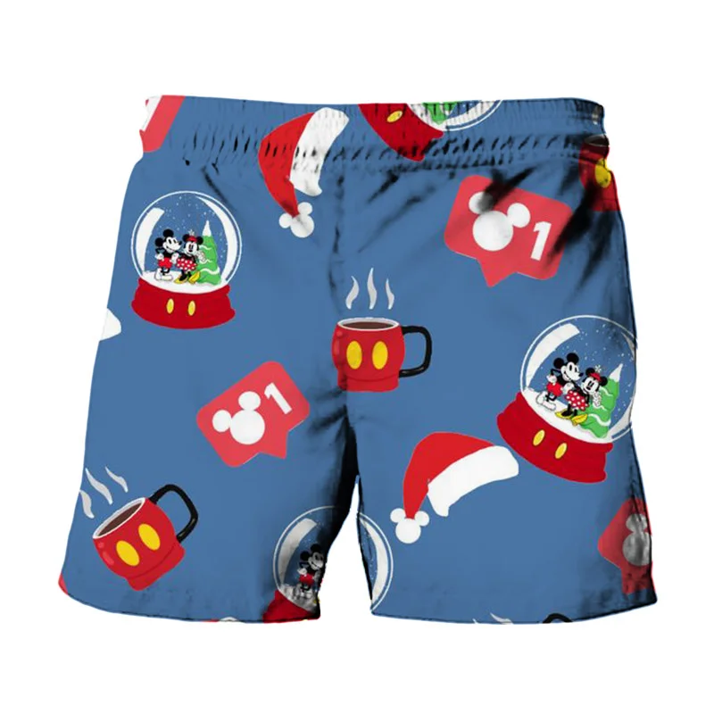 Disney-Shorts décontractés College Minnie Anime pour hommes, point de marque, mode d\'été, fête sur la plage, Y2K, Noël, nouveau, 2024