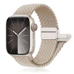 Braided SOLO LOOP Strap For Apple Watch Band 45mm 49mm 44mm 40mm 41mm 42mm magnetic Correa Bracelet Series SE 9 7 3 5 6 8 Ultra