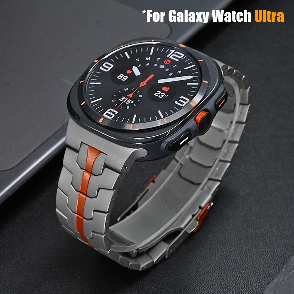 Roestvrijstalen Luxe Band Voor Samsung Galaxy Horloge Ultra 47Mm Metalen Zakelijke Mannen Armband Voor Samsung Galaxy Horloge Ultra 47Mm