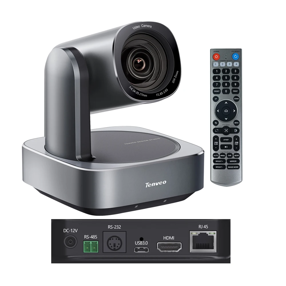 Tenveo VL20N 1080P PTZ Conference Camera Auto-Focus 20X Optical Zoom USB3.0/HDMI/PoE Video Conference Camera PTZ Camera