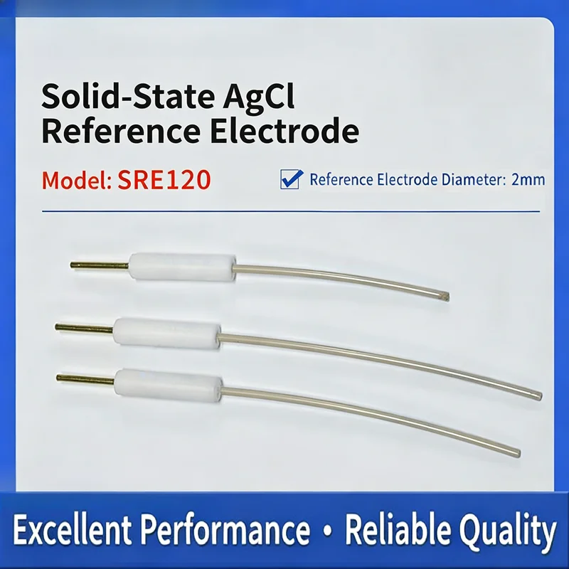 SRE120 Solid‑State Silver Chloride Reference Electrode AgCl Electrode Stable Potential for Electrochemical Cell Experiment