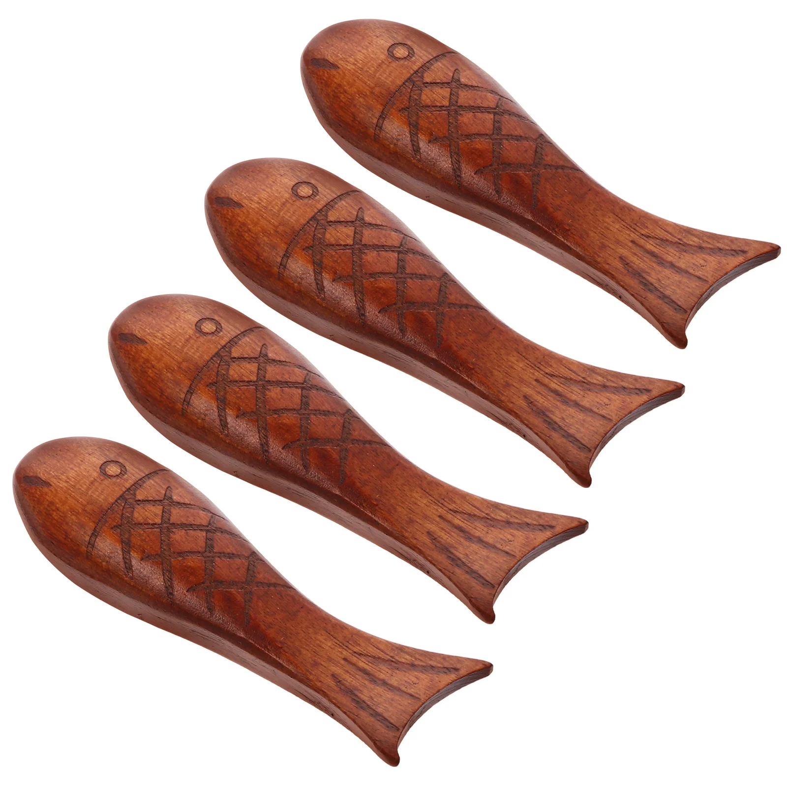 

4 Pcs Wooden Chopstick Rest Chopsticks Holder Cute Support Rack Kitchen Supply Child