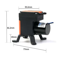 Kamoer 8L/min HLVP6 Diaphragm Vacuum Pump 12V 24V BLDC Motor Negative Pressure 0.05Mpa Suction Pump for Lab, Beauty