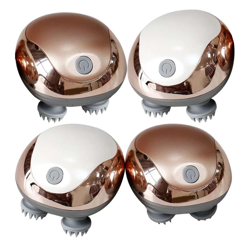 6 Mode Silicone Head Kneading Massage Device Electric Scalp Massager Relieve Fatigue Promote Scalp Blood Relaxation Comfort Tool
