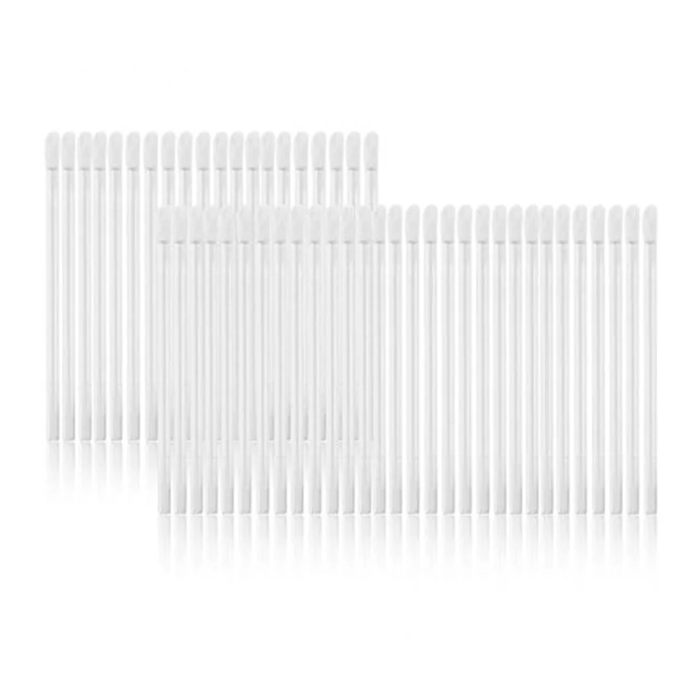 

150Pcs Disposable Lip Brush Transparent Fiber Handle Soft Bristle Applicator Lipstick Glossy Makeup Tool Disposable Lip Brush