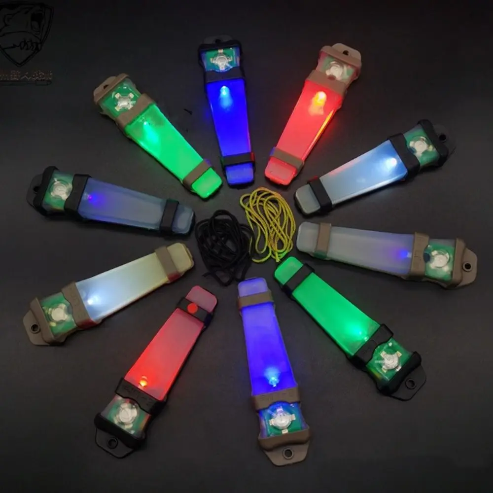 Waterproof Helmet Light Strobe Light Glow in Dark Survival Signal Light Beacon Lamp Silicone Safety Flashing Light