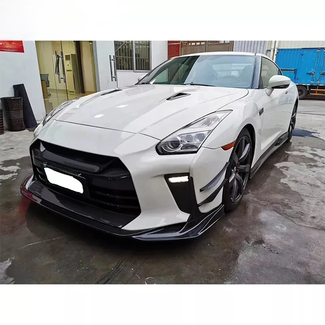 High Quality Carbon Fiber Front Bumper Lip For Nissan GTR R35 07-17 Years Top Secret Style Body Kit