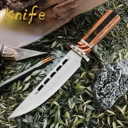 Outdoor camping portable high hardness multifunctional portable knives wilderness survival, multi-purpose straight knives