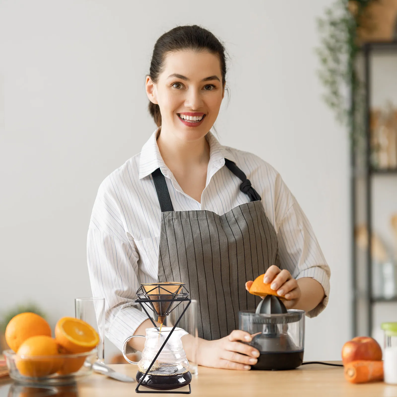 

1Pcs Black Iron Filter Cup Rack Premium Coffee Dripper Holder Stand for Mug Or Pitcher Maker Supply