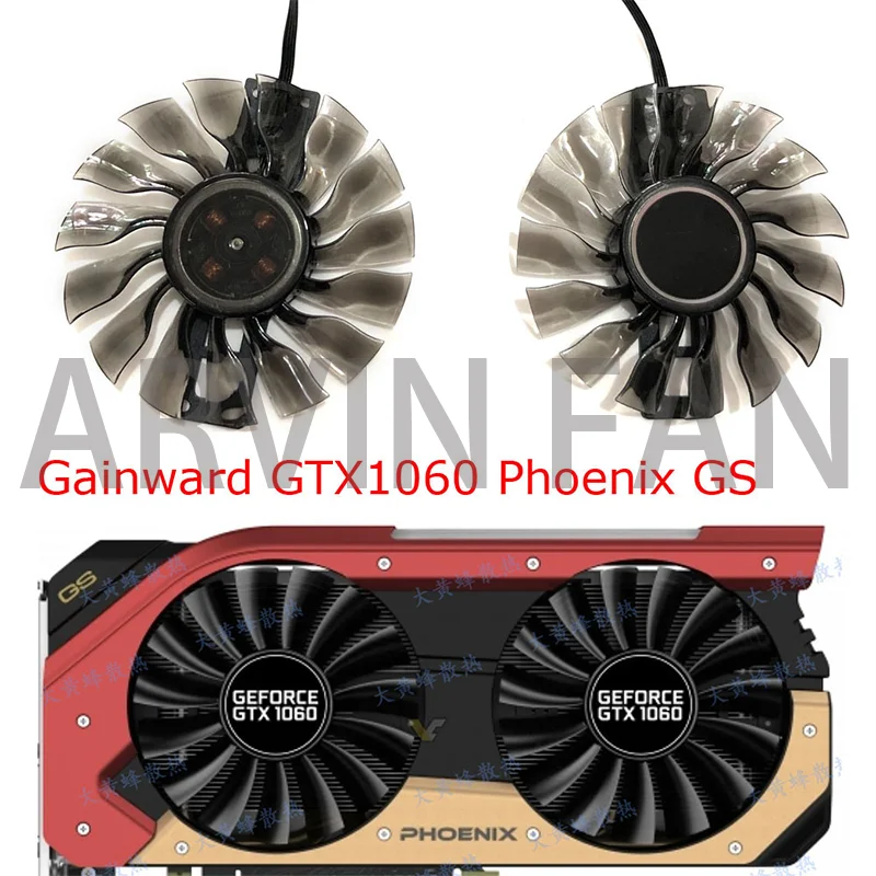 Ventilador para tarjetas de vídeo, Enfriador de GPU, 90MM, para GTX 1060, GTX1060 Gainward, FD9015U12S GA92S2H, Juego de 2 unidades