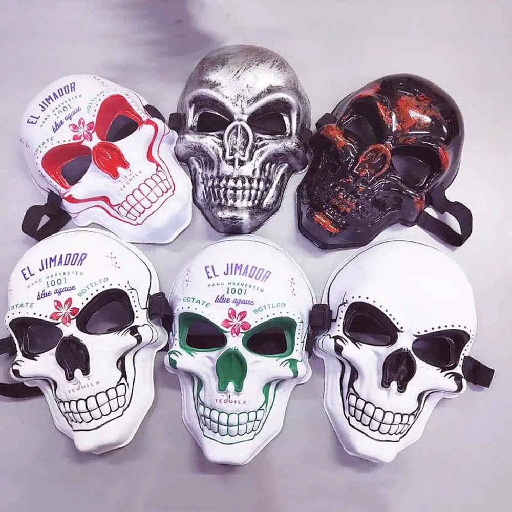 EL Dedicated Multicolour Skull Ghost Mask Headwear Cosplay Mask Party Mask Props Horror Mask Party Props