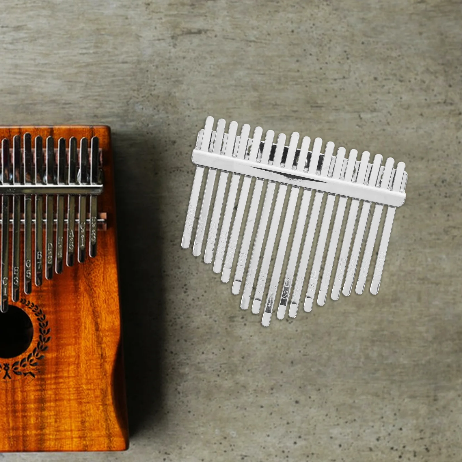 

1 set Kalimba Thumb Piano Keys Manganese Steel Stamped Scale For Diy Replacement Upgrade Kit Finger Piano Kalimba Repair Mini