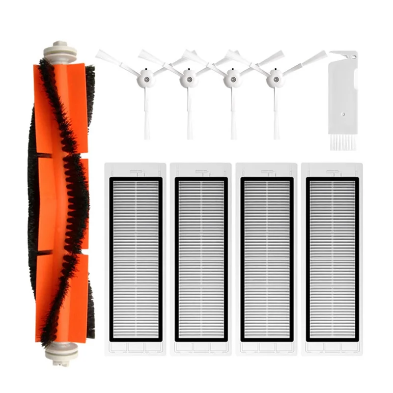 Promotion!For Xiaomi 1S, Rockrobo Vacuum V1, Roborock S4 S5 S6, SDJQR01RR, SDJQR02RR Vacuum Cleaner Parts Main Side Brush Hepa F