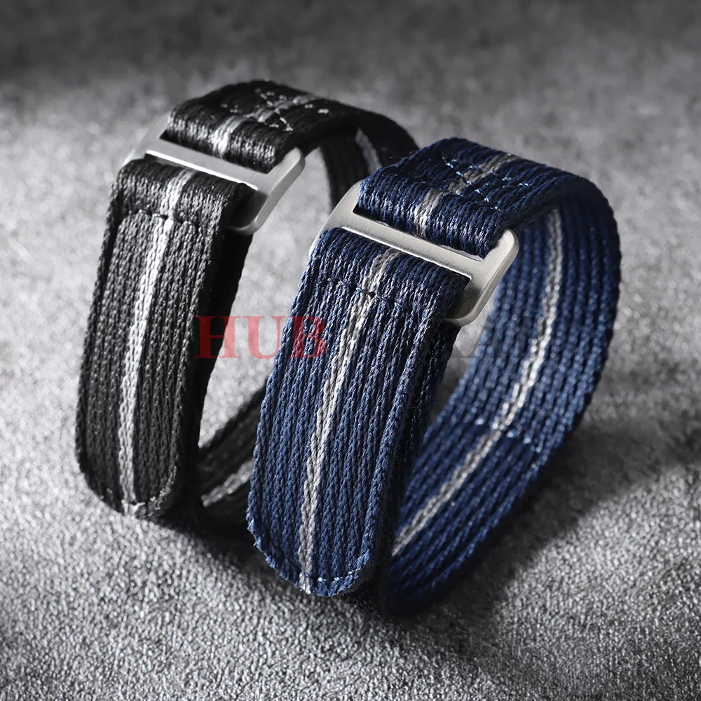20mm 22mm Hook and Loop Nylon Canvas Watch Strap for Tudor for BLACK BAY for Collar Hidden FXD Watchband Men's Sport Bracelets