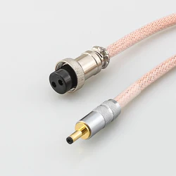 Audiocrast Hifi OCC Copper wire gx16 DC plug DC cable linear power cable GX16-2P TO DC3513 (3.5*1.3mm)
