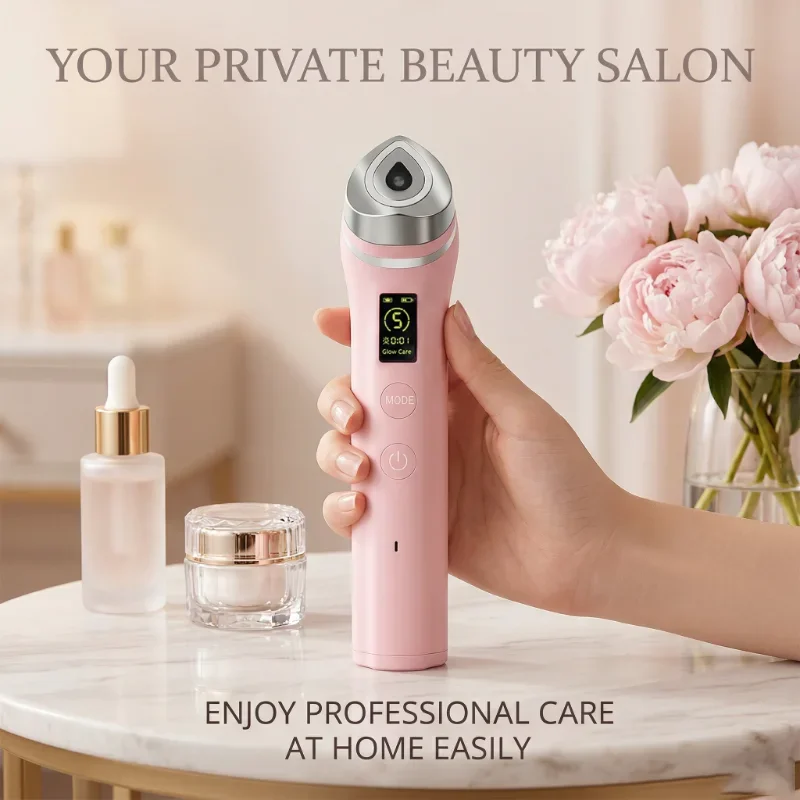 

6 in 1 EMS Face Massager 5 Color LED Light Therapy Vibration Massage Skin Tightening Anti-Aging Beauty Device