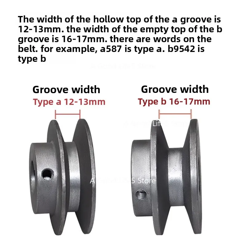 Suitable for Pulley Type A Single Slot Motor Gear Reducer  Engine Generator Drive Wheel Triangular