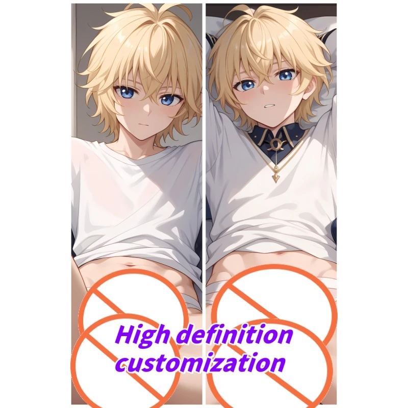 

Dakimakura Anime Seraph of the end Mikaela Hyakuya Double-sided Print Life-size Body Pillow Cover Bedding Gifts