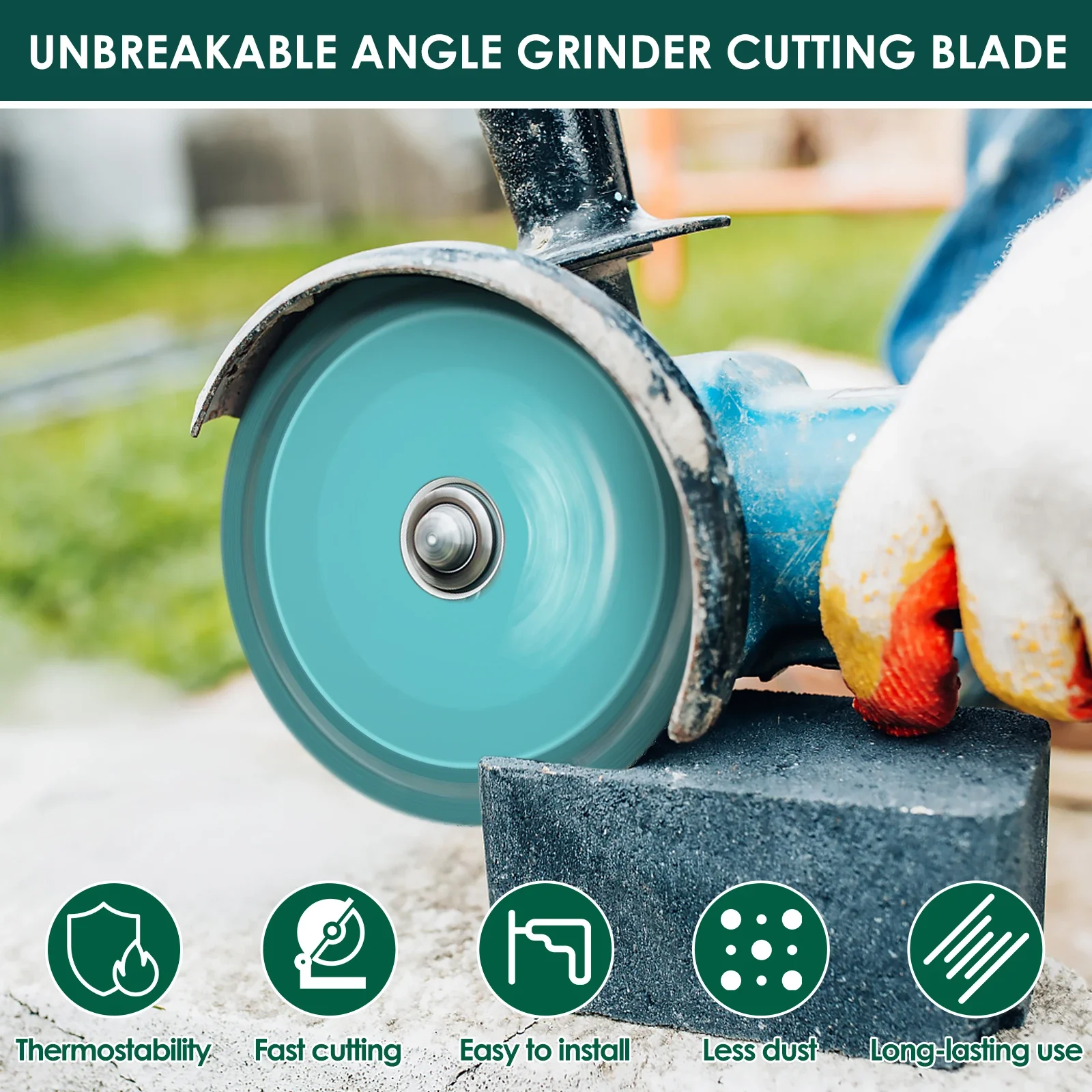 8 قطعة قرص غير قابل للتدمير من الفولاذ المنغنيز لطاحونة الزوايا شفرة قاطعة متعددة الوظائف غير قابلة للتدمير قوية غير قابلة للتدمير