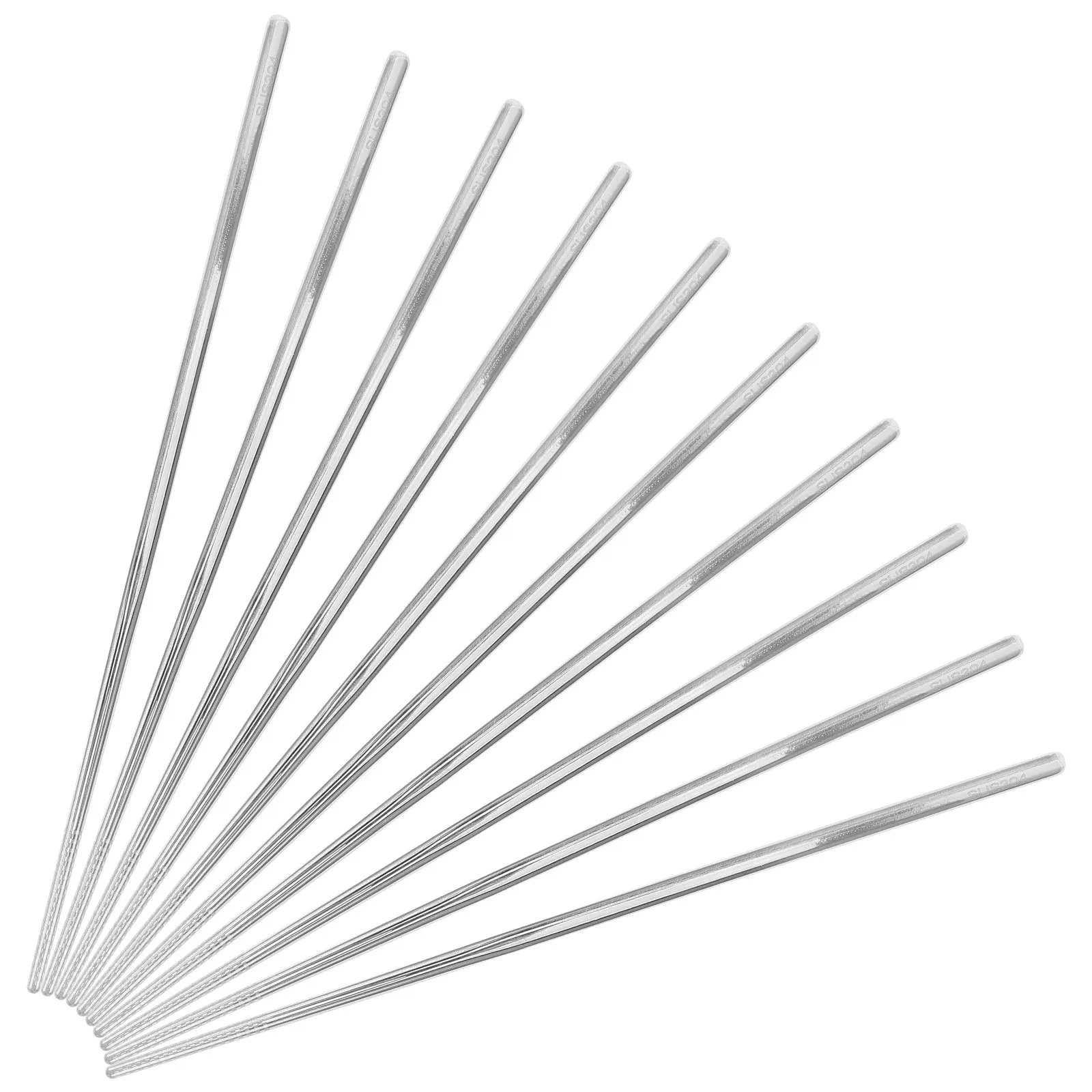 5 Pairs Chop Sticks Chopsticks Dishwasher Safe Canteen Chinese Cooking Stainless Steel Cool