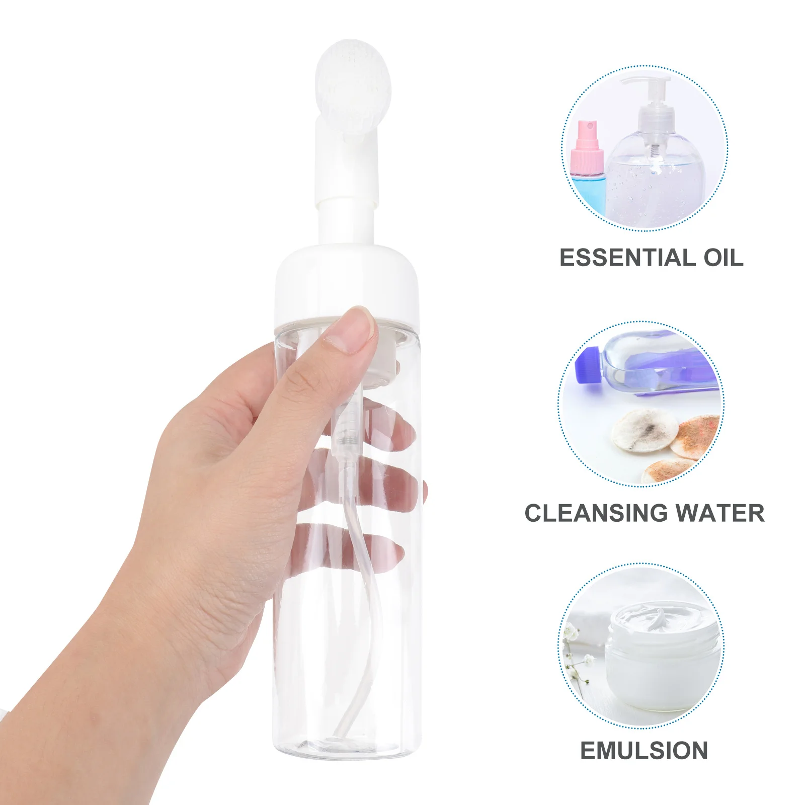 

3Pcs Portable Foaming Bottles Leak Proof Design for Travel Hiking Camping Use Foaming Bottle Travel Cosmetics Bottle