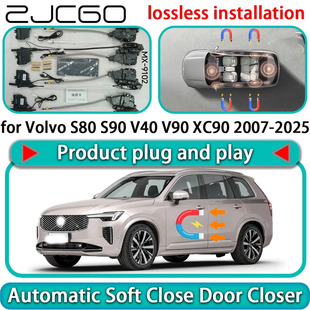 

for Volvo S80 S90 V40 V90 XC90 2007-2025 OEM Auto Pull Soft Close Door Kit Power Latch Electric Door Catch Soft Closing Assist