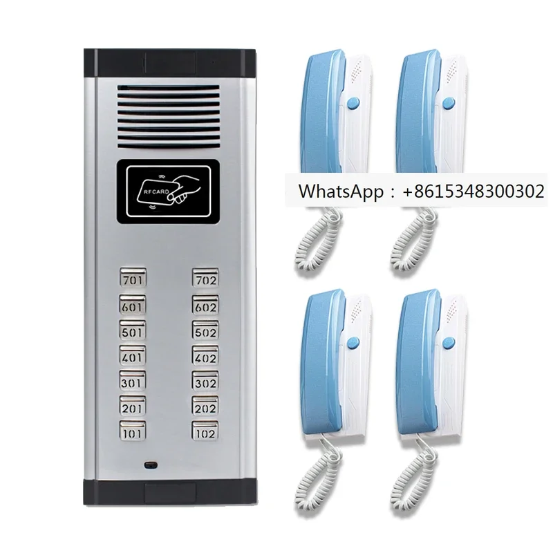 Non-visual  Intercom Door phone Wired Two-way Audio line   For Building Access Control System