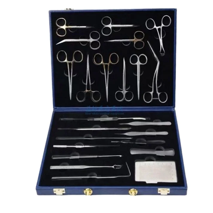 High Quality 23-Piece Beauty Plastic Surgery Instrument Set Manual Rhinoplasty Nose Tools Kit Retractor Forceps Holder