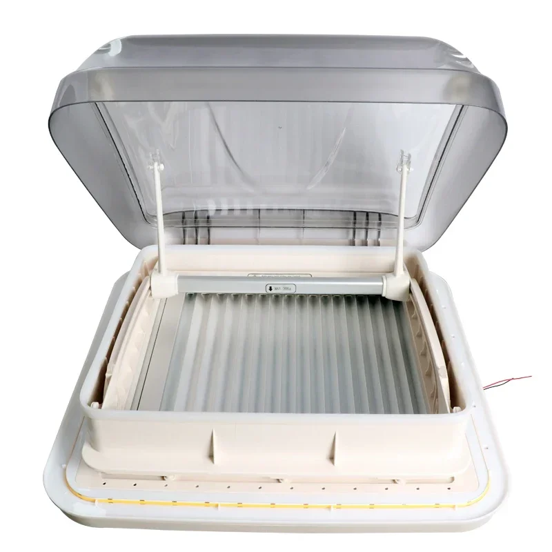 Modified RV skylight special 400 open hole ventilation ventilation with LED light mosquito curtain shade