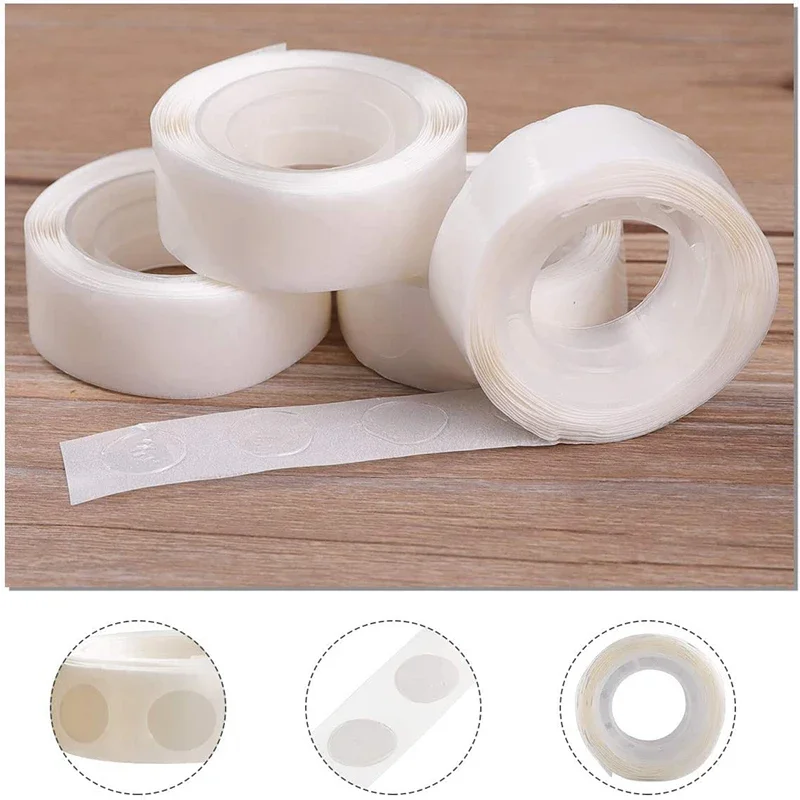 100-500pcs Glue Point Clear Balloon Glue Removable Adhesive Dots Double Sided Dot of Glue Tape for Balloons Party Wedding Decor