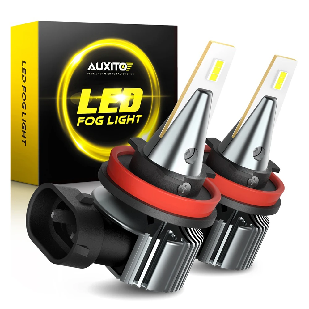 

AUXITO 2Pcs H8 H11 LED White Yellow H27 880 881 H16 5202 H10 PSX26W PSX24W LED Car Fog Lights Bulb 9006 HB4 DRL Driving Lamp 12V