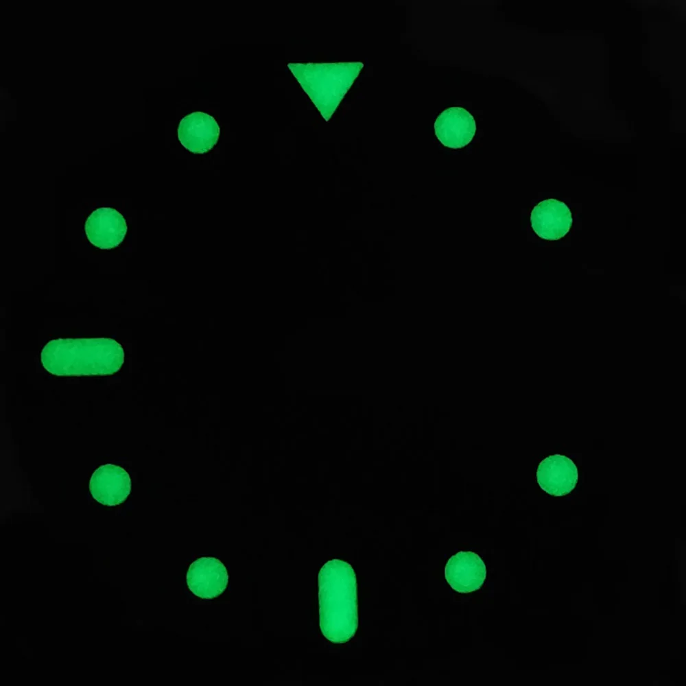 Esfera de reloj estéril con calendario Dual de 28,5 MM de diámetro SKX007, esferas modificadas para accesorios de movimiento NH36, piezas de reloj para reloj de pulsera