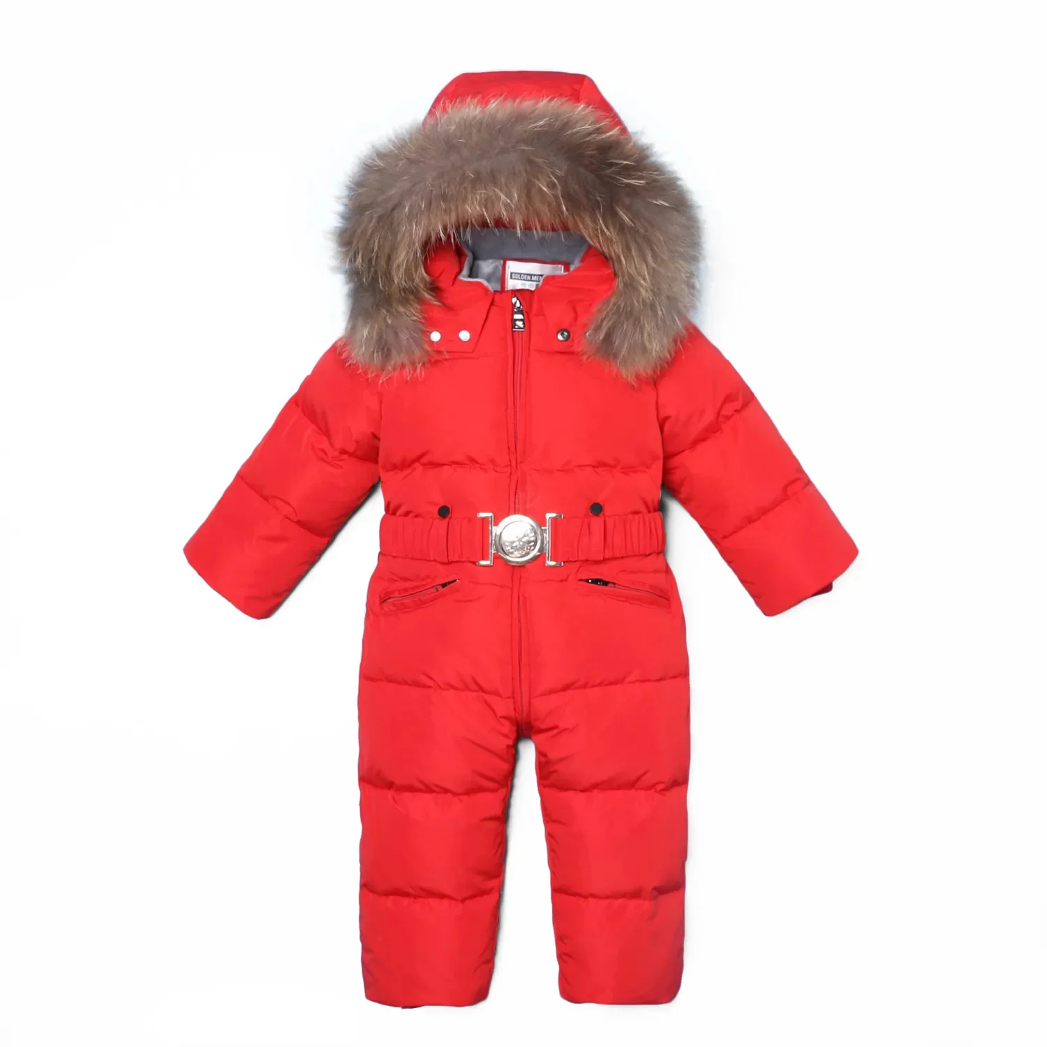 -30 Russian Winter Snowsuit 2023 Boy Baby down Jacket 80% Duck Down Outdoor Infant Clothes Girl Climbing For Kids Jumpsuit 2~6 y