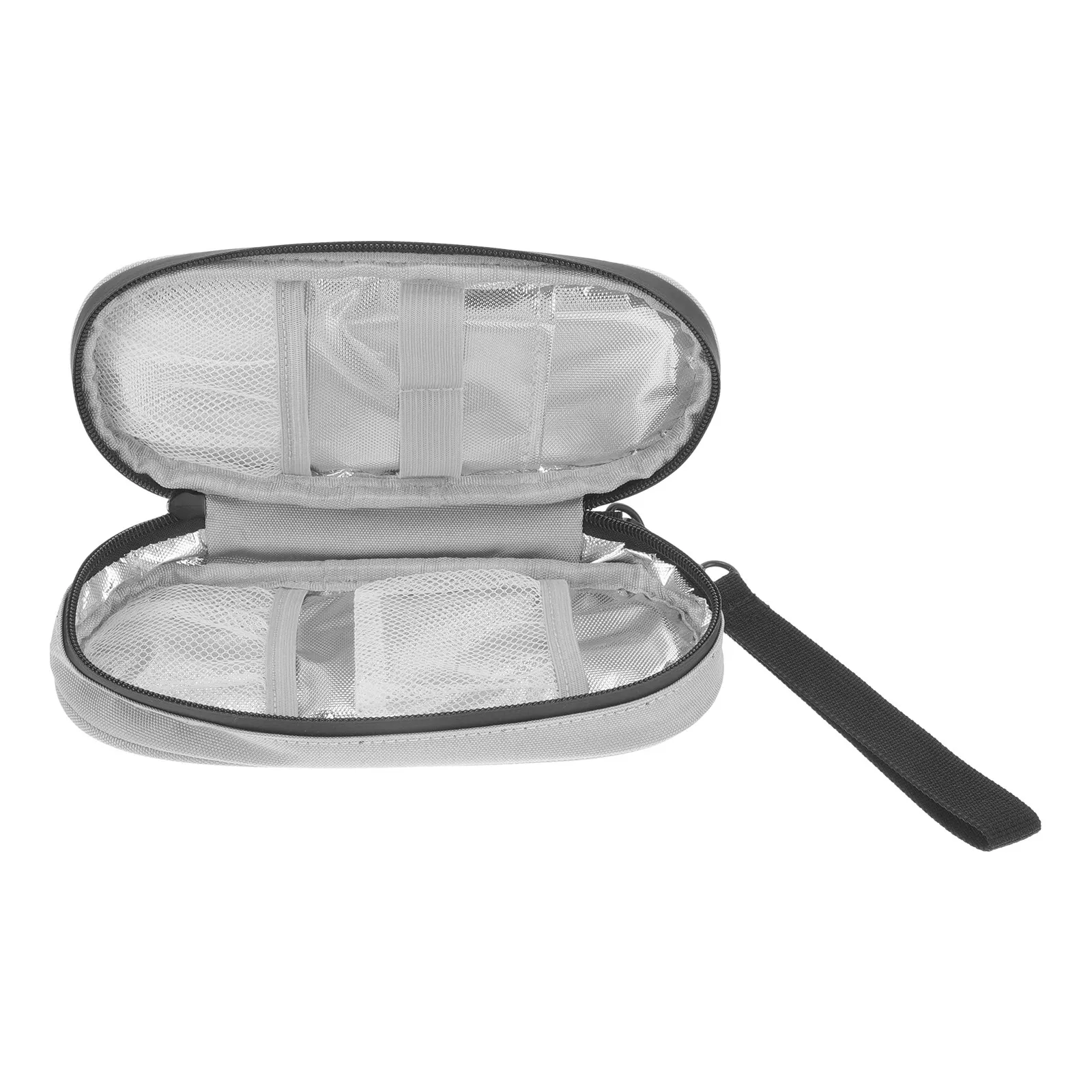 Insulin Supplies Bag Portable Insulated Travel Case with Easy Zipper Access Safe Healthy Material for Test Strips Alcohol Pads