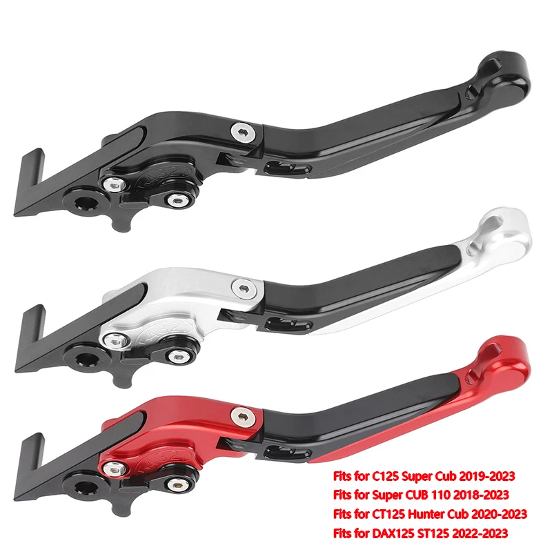 New Folding Brake Levers T6063 CNC Aluminum Foldable Brake Handle Levers for C125 Super Cub Super CUB 110 CT125 Hunter Cub