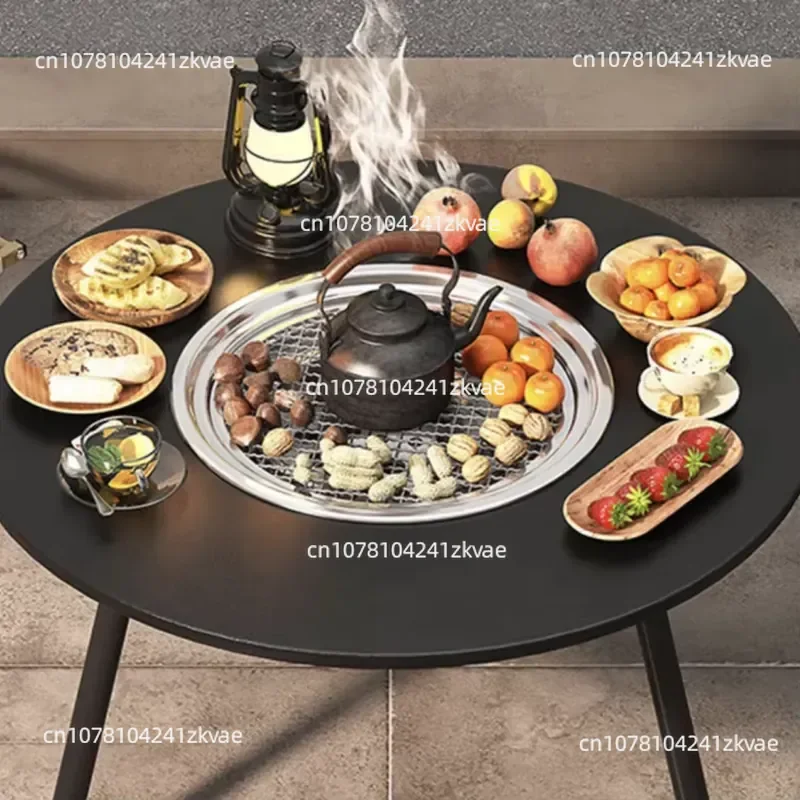 Folding Aluminum Dining Table, Suitable for Barbecue, Picnic, Cooking, Portable, Height Adjustable