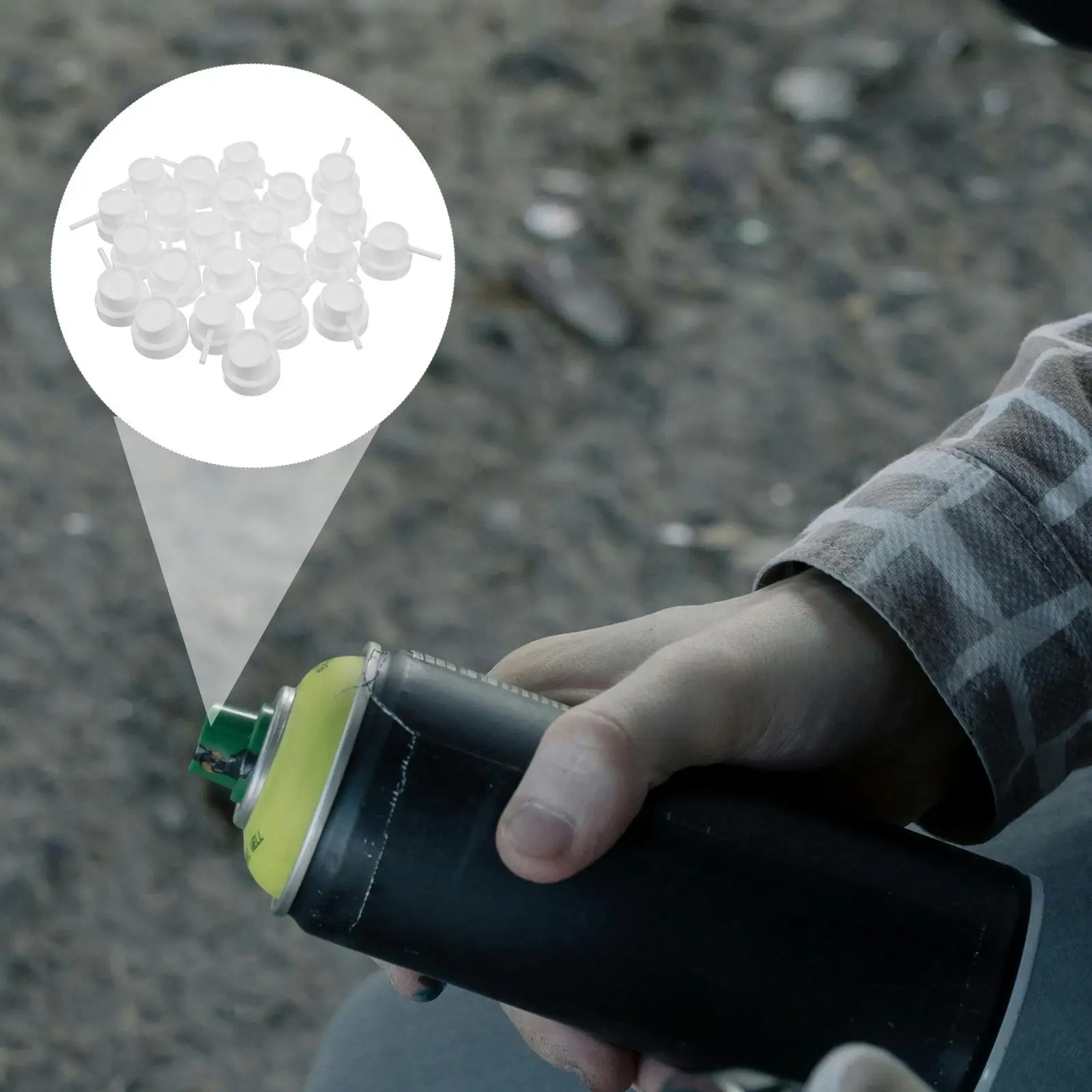 

50pcs Rust Remover Nozzle Spray Cap Tips Fine Mist Plastic Aerosol Universal Painting Graffiti Project Accessories